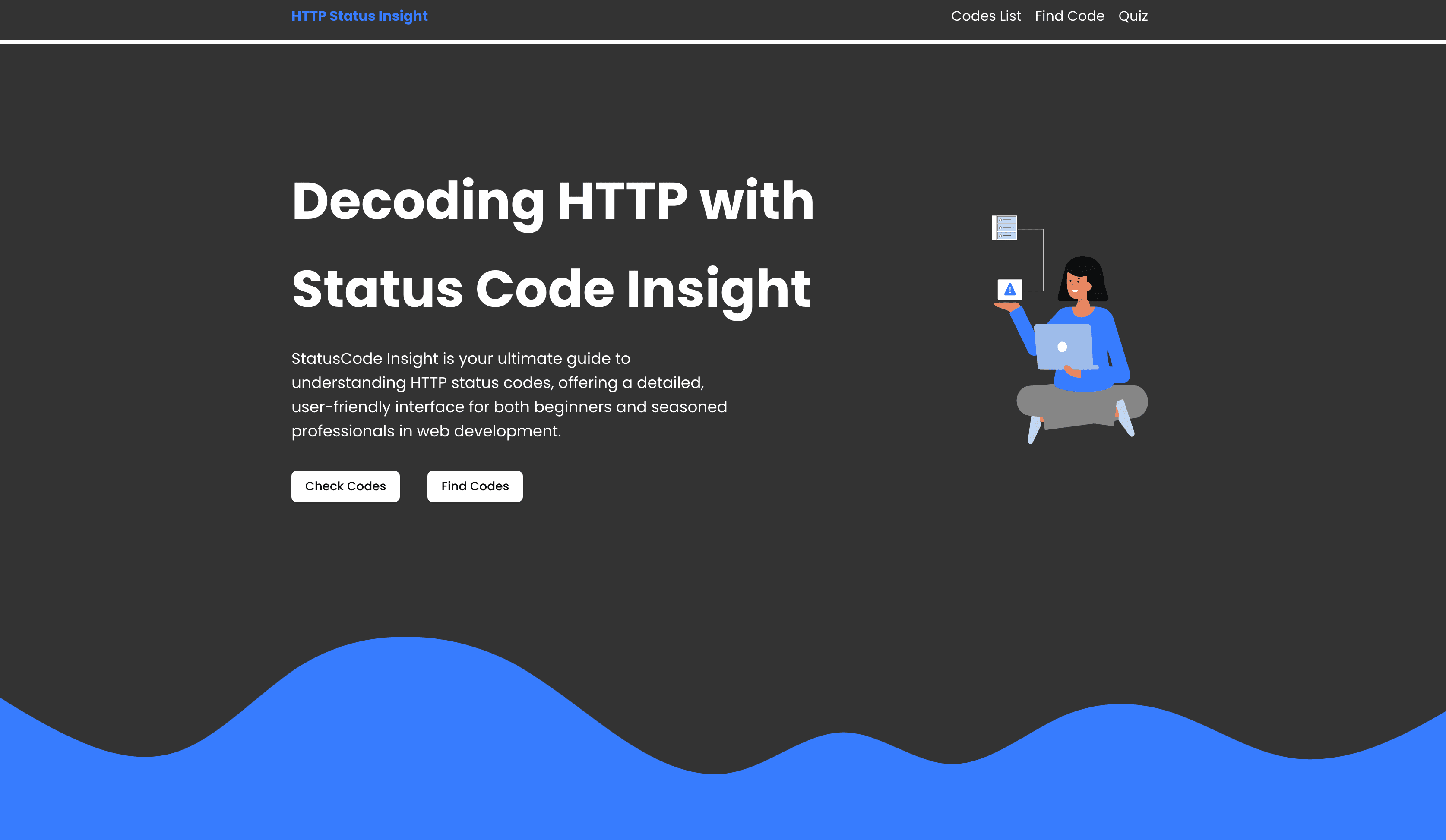 HTTP Status Insight user interface