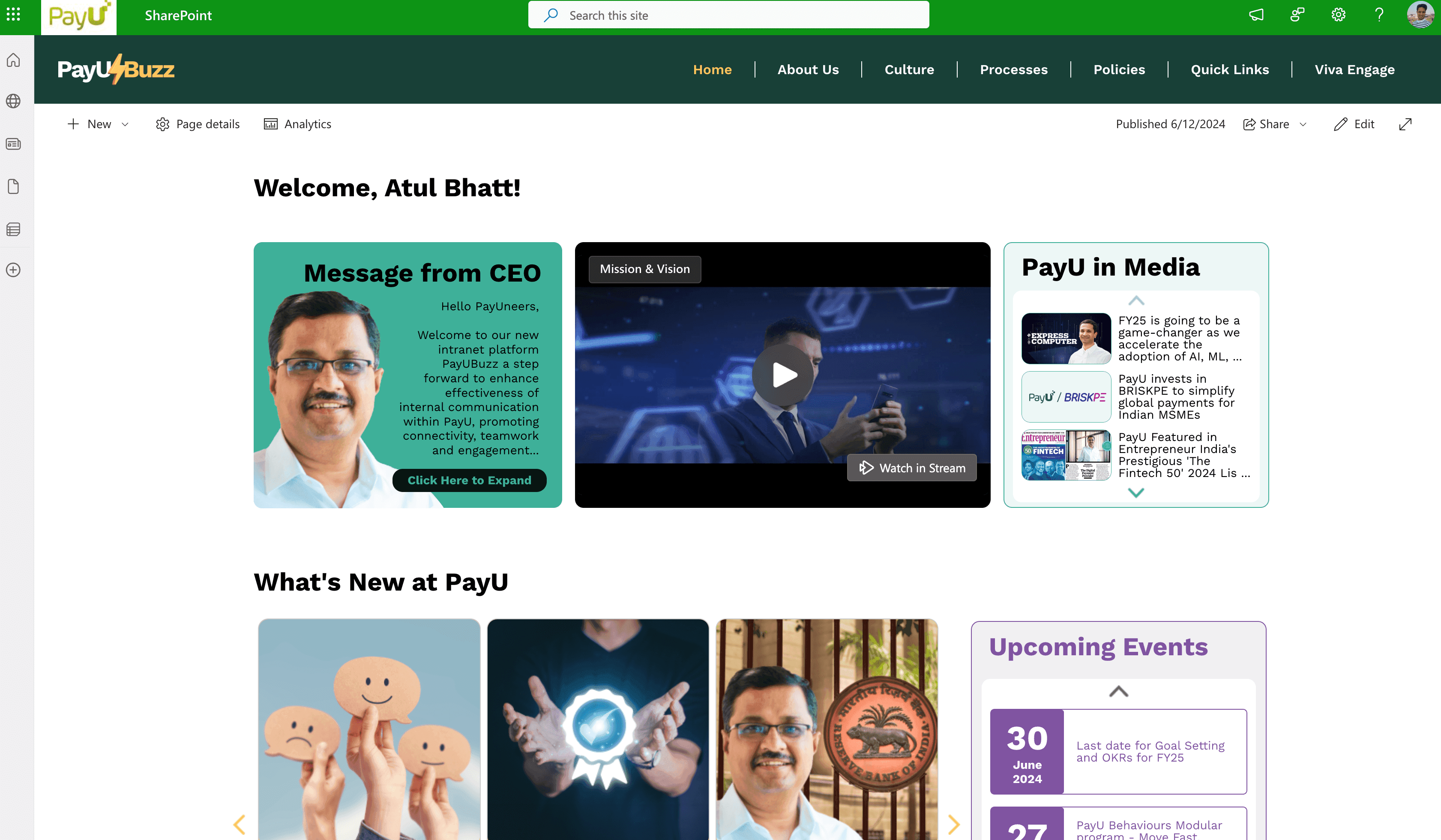 PayuBuzz user interface