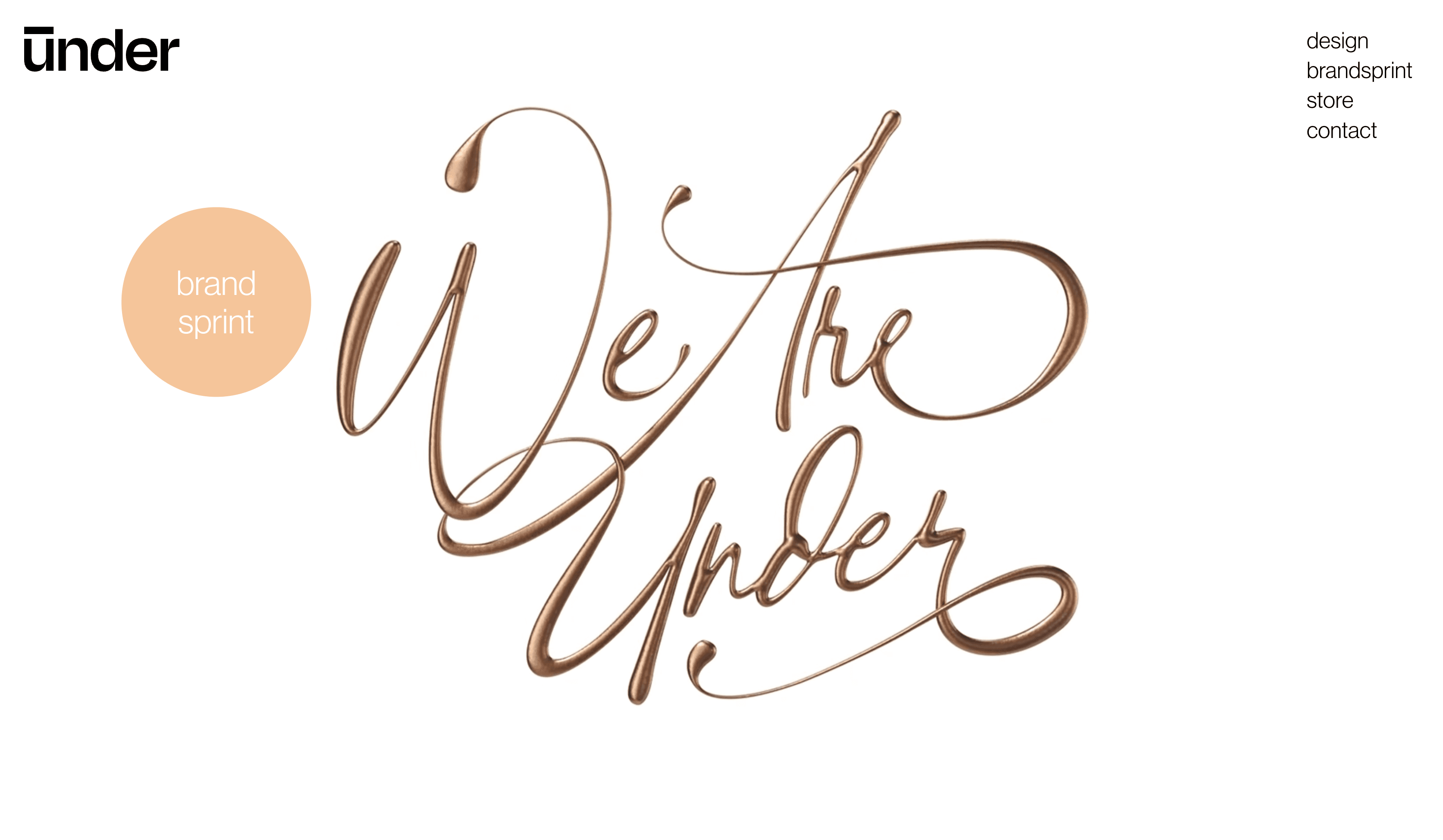 weareunder.design user interface